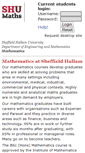 Mobile Screenshot of maths.shu.ac.uk