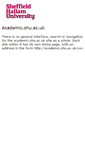 Mobile Screenshot of academic.shu.ac.uk